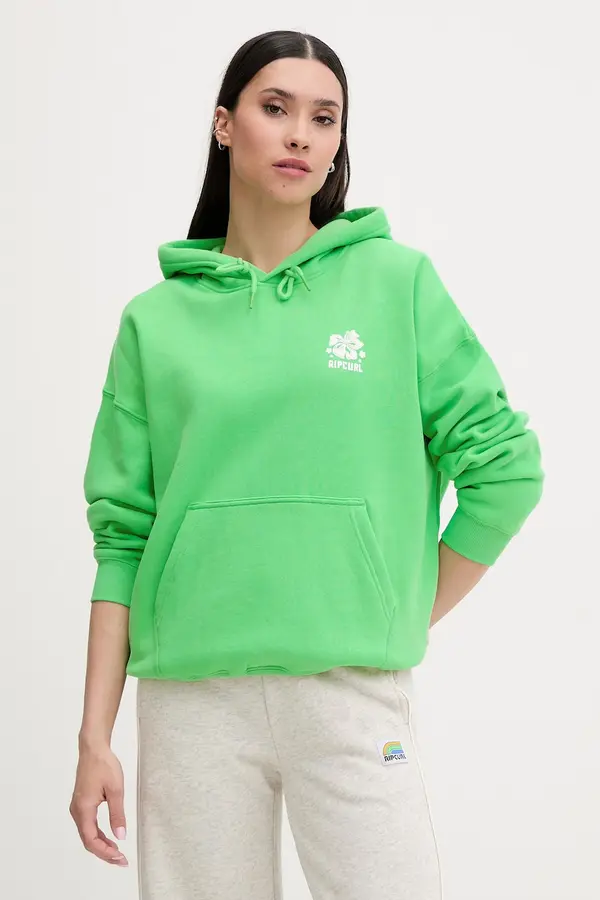 Rip Curl Rip Curl dukserica sa kapuljačom ženska pamučna SURF PUFF HERITAGE