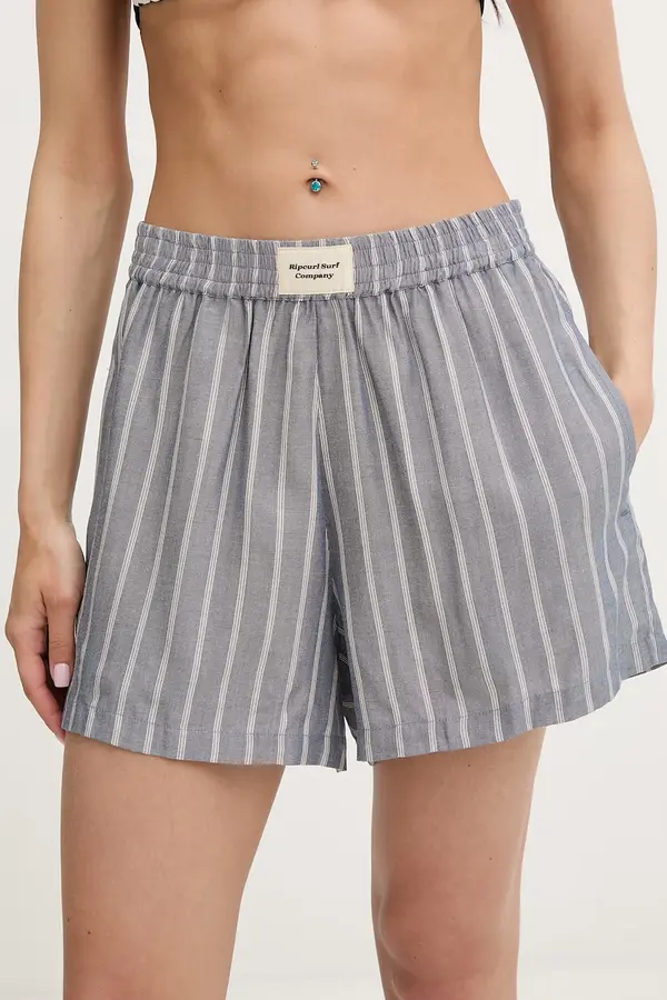 Rip Curl Rip Curl kratke hlače za žene od viskoze BEACH DAYS PINSTRIPE