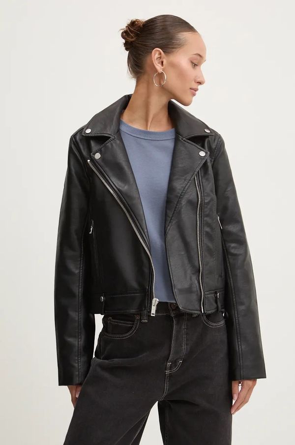 Abercrombie & Fitch Rokerica Abercrombie & Fitch za žene, boja: crna, za prijelazno razdoblje, KI144-4166