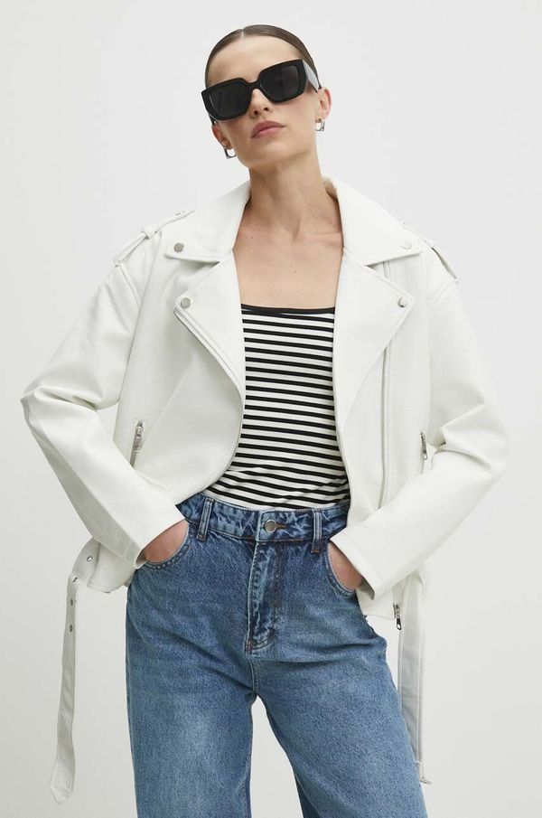 Answear Lab Rokerica Answear Lab za žene, boja: bijela, za prijelazno razdoblje