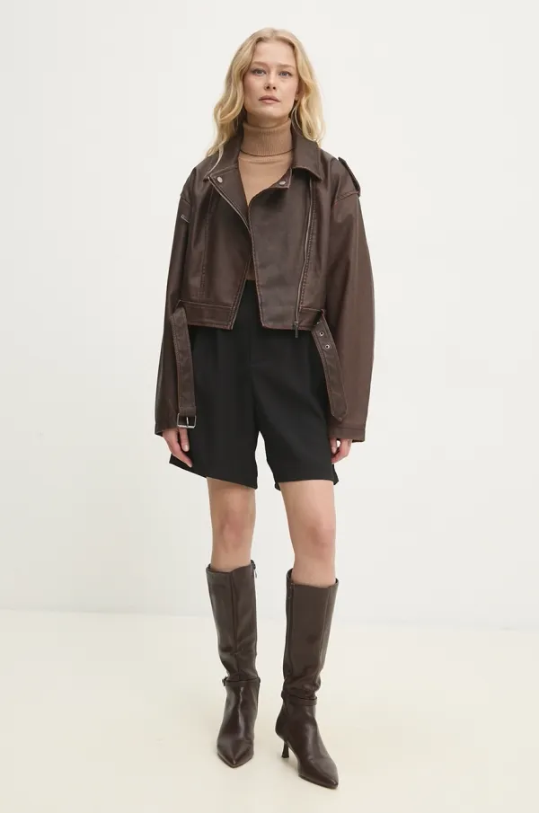 Answear Lab Rokerica Answear Lab za žene, boja: smeđa, za prijelazno razdoblje