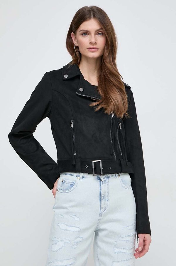 Guess Rokerica Guess za žene, boja: crna, za prijelazno razdoblje