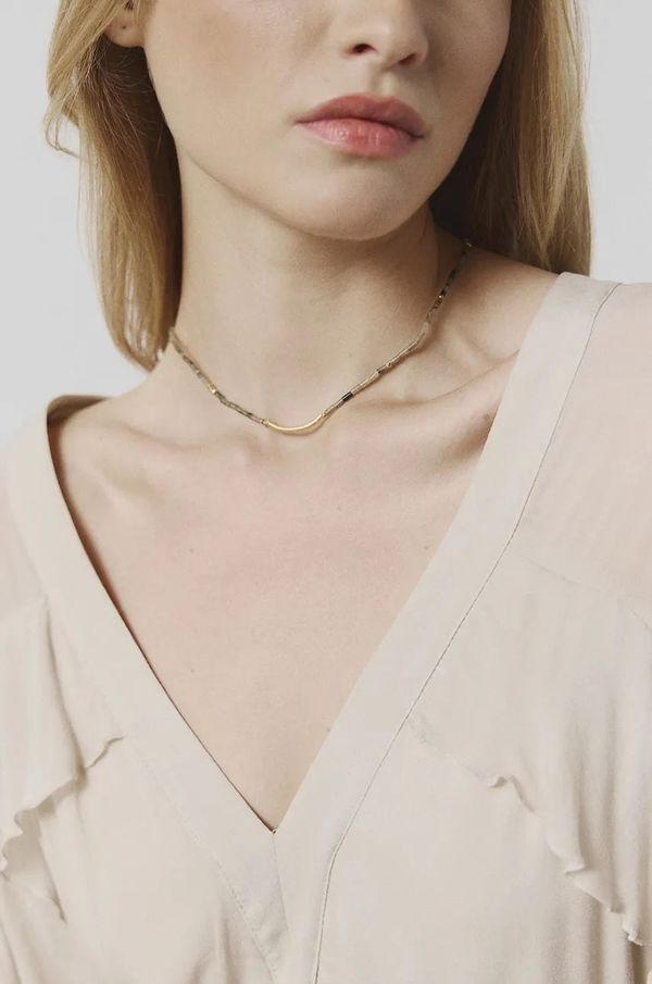 Answear Lab Ručno izrađena pozlačena orglica s aventurinom