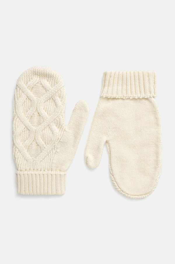 Icebreaker Rukavice Icebreaker Merino Cable Knit boja: bež, IB0A573H0001