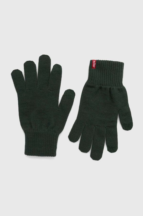 Levi's Rukavice Levi's boja: zelena, D7542-0011