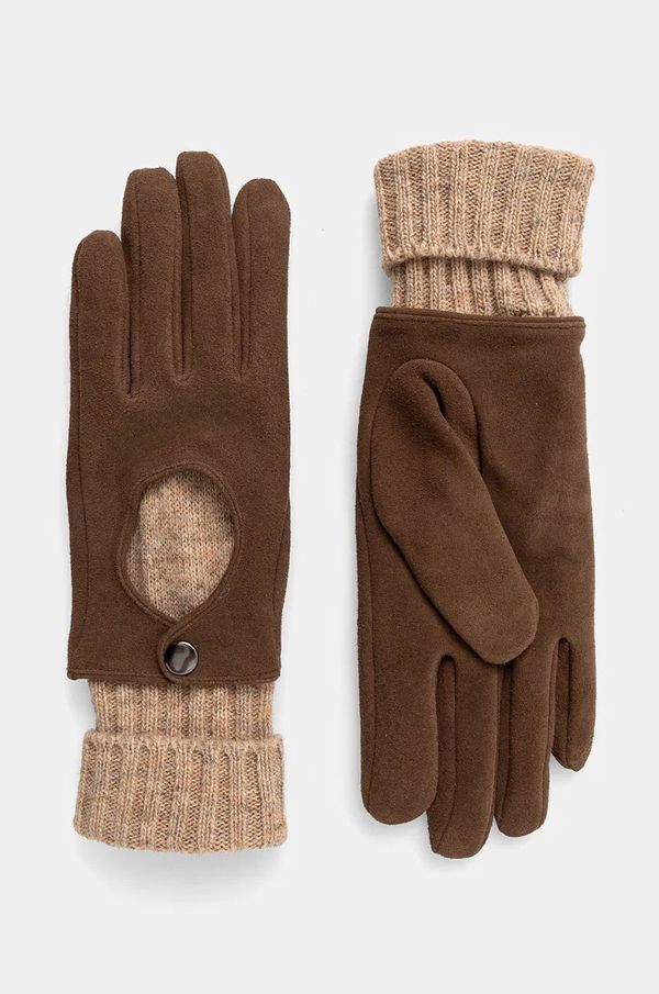 Medicine Rukavice od antilop kože Medicine za žene, boja: smeđa