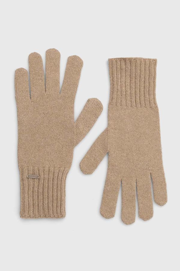 Armani Exchange Rukavice s primjesom vune Armani Exchange boja: bež, 944617 4F305