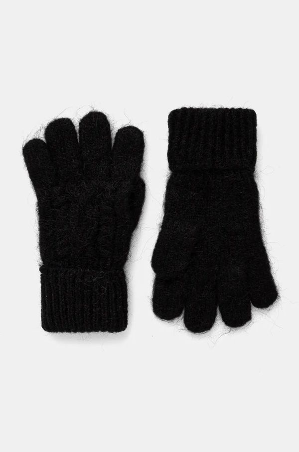 Guess Rukavice s primjesom vune Guess boja: crna, AW5211 POL02