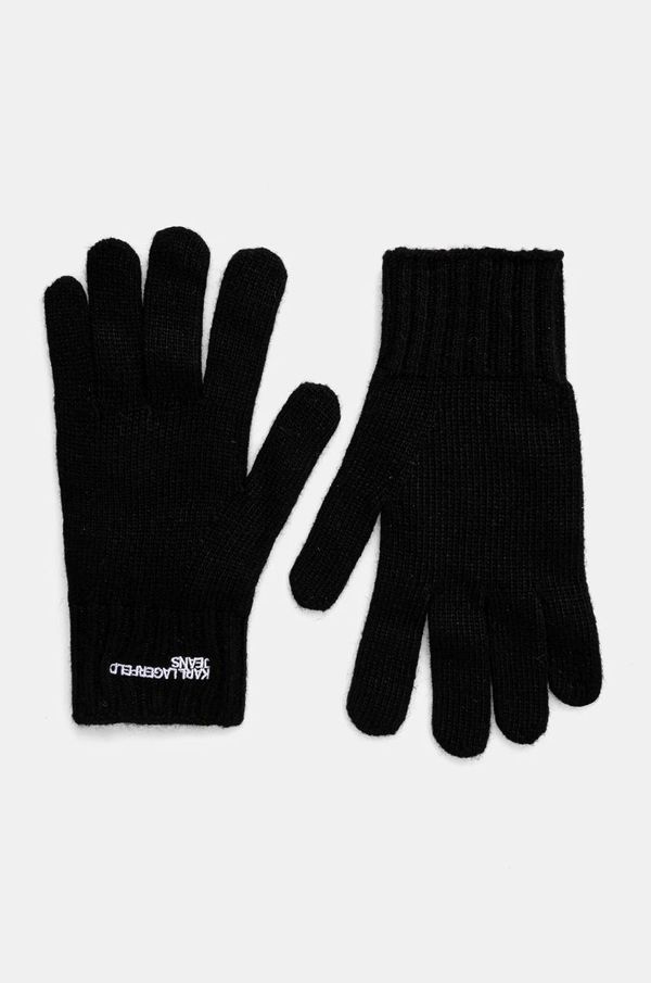 Karl Lagerfeld Jeans Rukavice s primjesom vune Karl Lagerfeld Jeans boja: crna, 246J3601