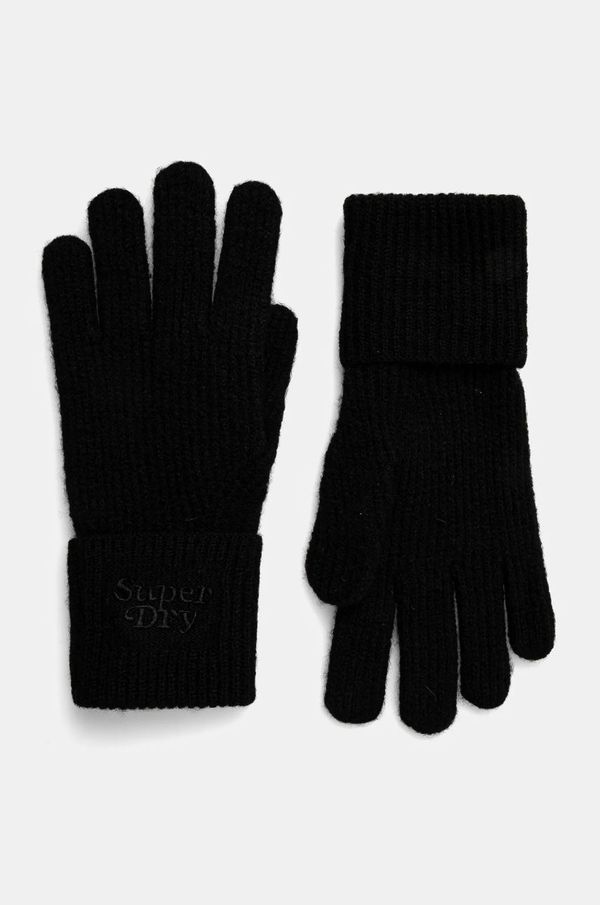 Superdry Rukavice s primjesom vune Superdry boja: crna, Y9310077A-02A