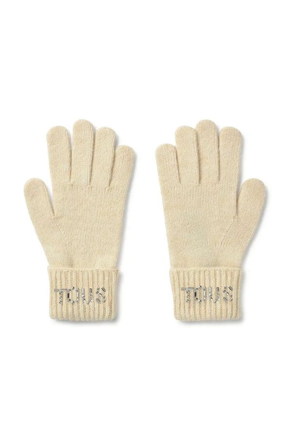 Tous Rukavice s primjesom vune Tous TEXTIL boja: bež, 2002204001