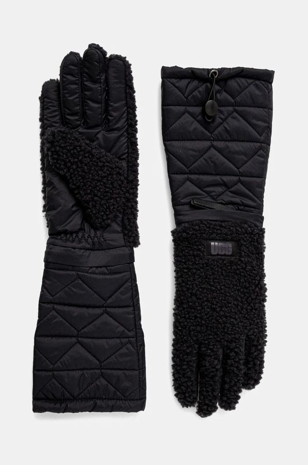Ugg Rukavice UGG za žene, boja: crna, 101228