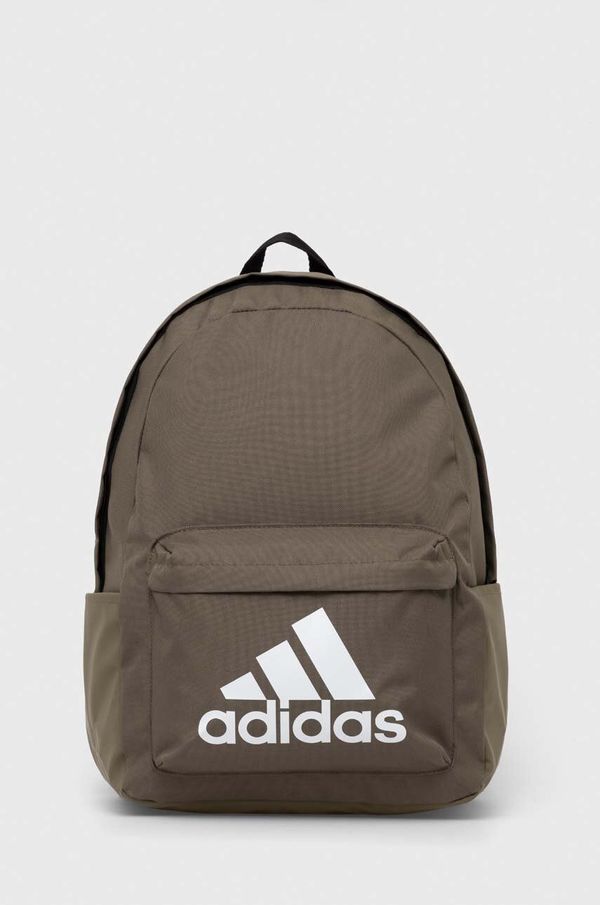 adidas Ruksak adidas boja: zelena, veliki, s tiskom, HR9810