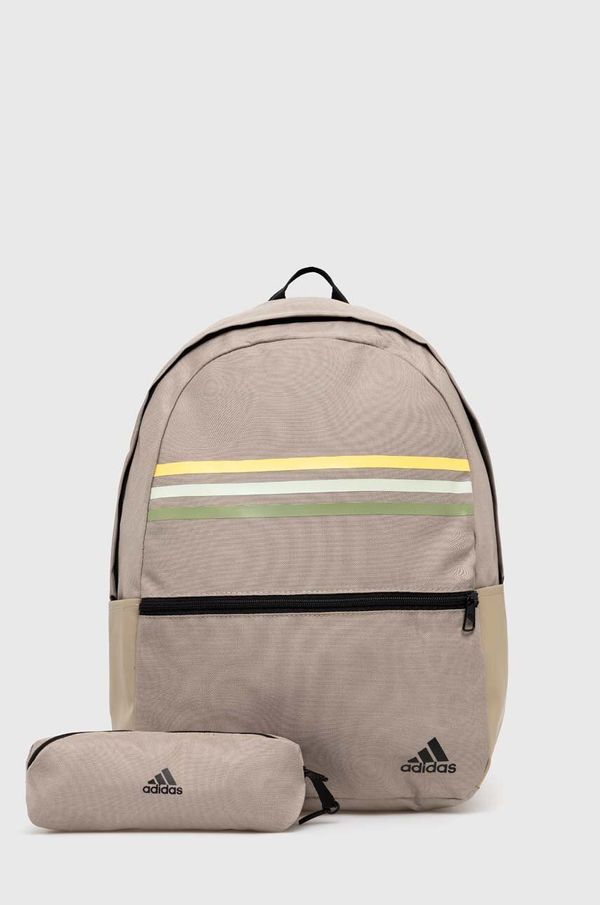 adidas Ruksak adidas Essentials boja: bež, veliki, s uzorkom, IZ1896