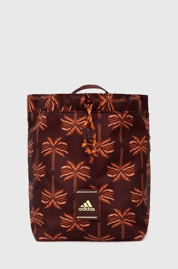 adidas Ruksak adidas x Farm Rio boja: smeđa, mali, s uzorkom, IX5053