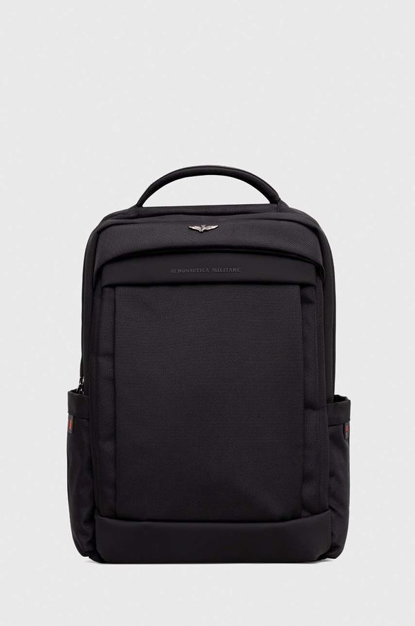 Aeronautica Militare Ruksak Aeronautica Militare za muškarce, boja: crna, veliki, glatki model