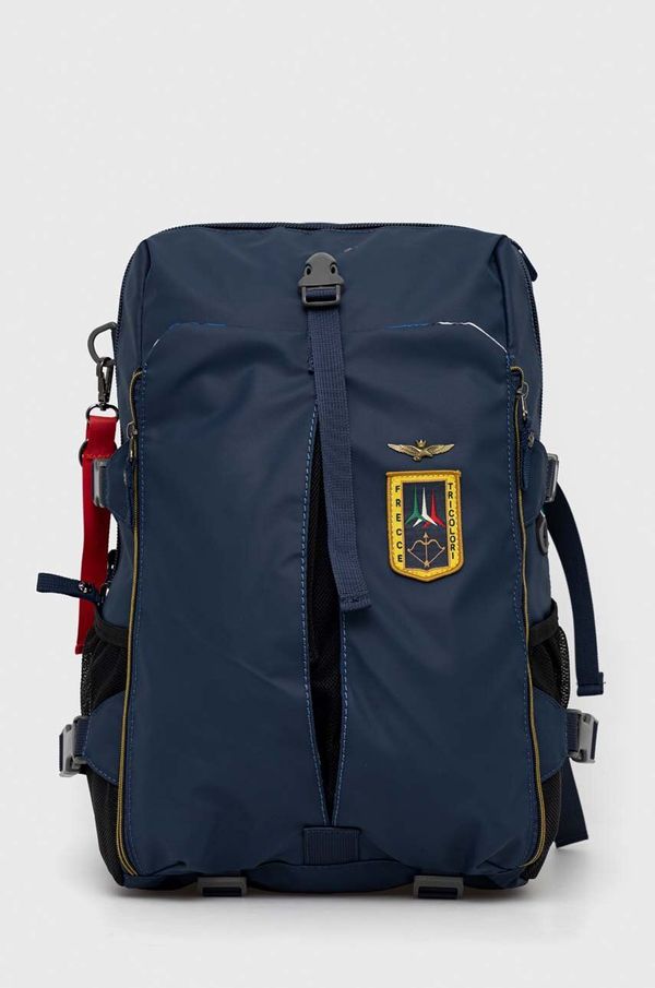 Aeronautica Militare Ruksak Aeronautica Militare za muškarce, boja: tamno plava, veliki, s aplikacijom, AM348