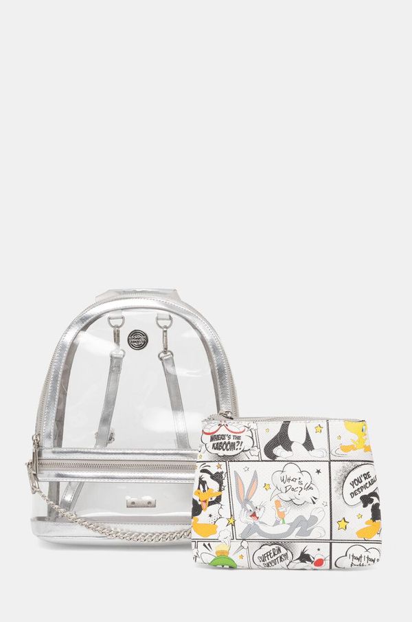 Aldo Ruksak Aldo LTBACKPACK x Looney Tunes za žene, boja: srebrna, mali, s uzorkom, 13833661
