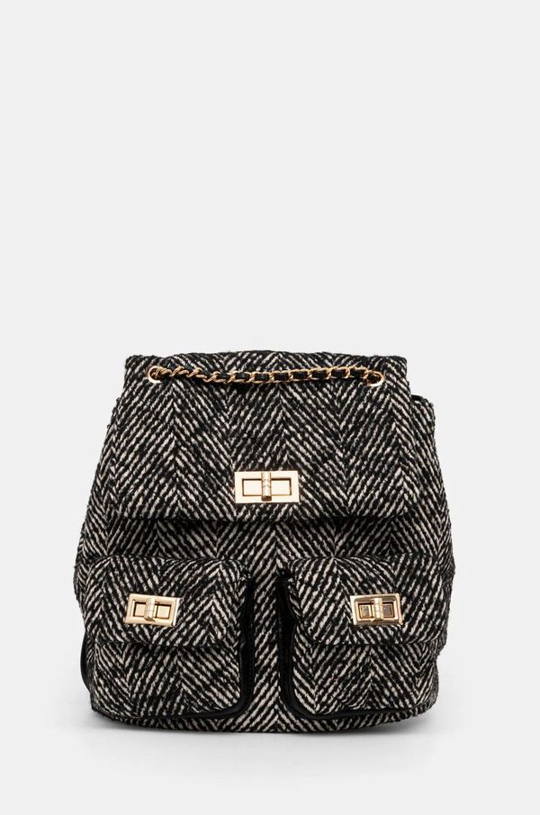 Answear Lab Ruksak Answear Lab za žene, boja: crna, mali, s uzorkom