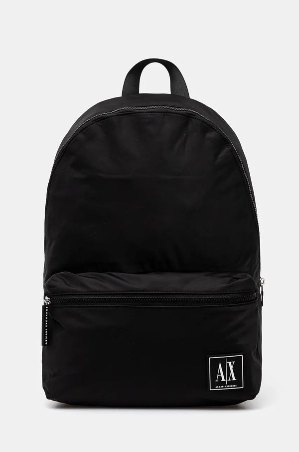 Armani Exchange Ruksak Armani Exchange za muškarce, boja: crna, veliki, s aplikacijom, XM000030 AF10336