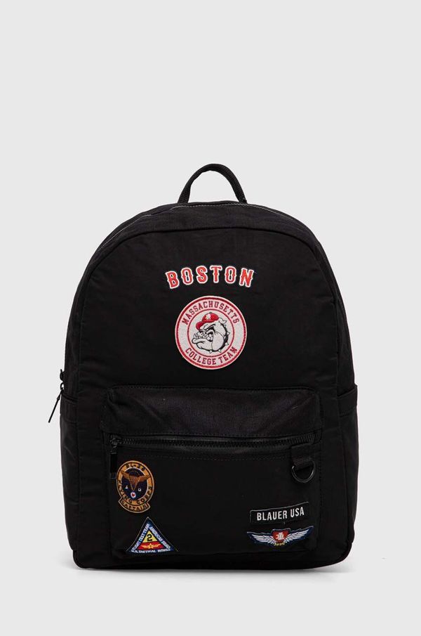 Blauer Ruksak Blauer za muškarce, boja: crna, veliki, s aplikacijom