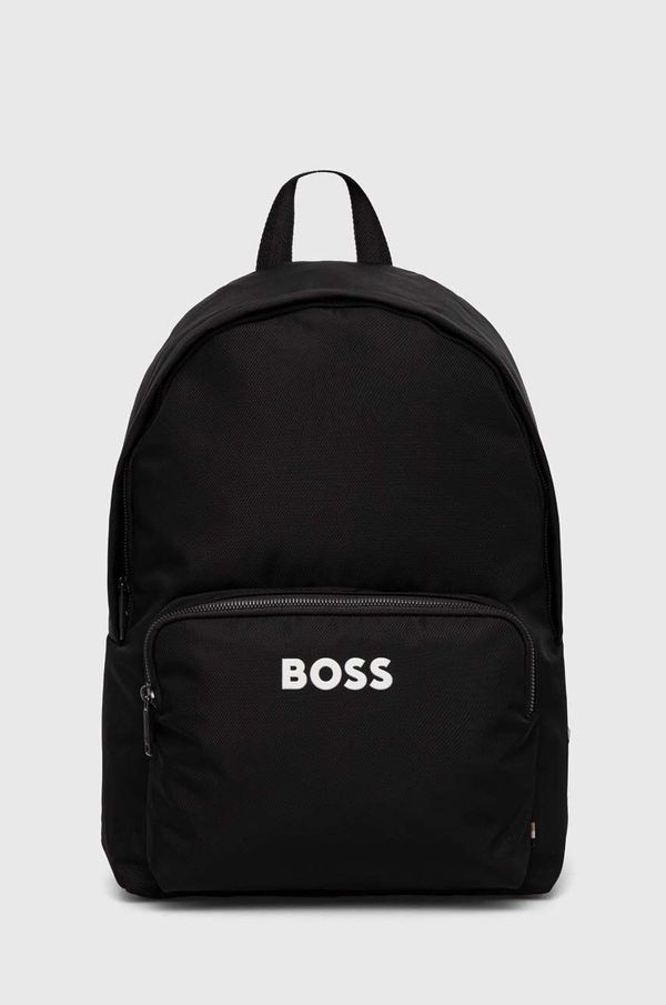Boss Ruksak BOSS za muškarce, boja: crna, veliki, s aplikacijom