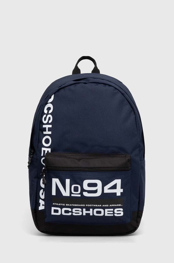 DC Ruksak DC za muškarce, boja: tamno plava, veliki, s tiskom
