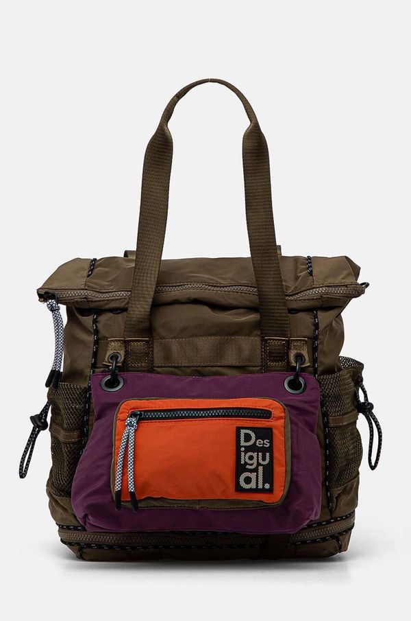 Desigual Ruksak Desigual MODULARIS ORIGINALE za žene, boja: zelena, veliki, bez uzorka, 24WAKY18