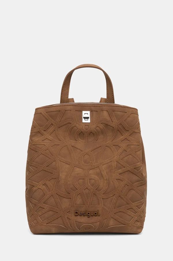 Desigual Ruksak Desigual OASIS SUMY MINI za žene, boja: smeđa, mali, bez uzorka, 24WAKP25