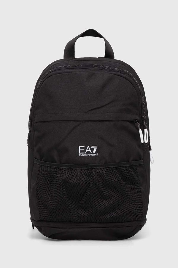 EA7 Emporio Armani Ruksak EA7 Emporio Armani za muškarce, boja: crna, veliki, bez uzorka