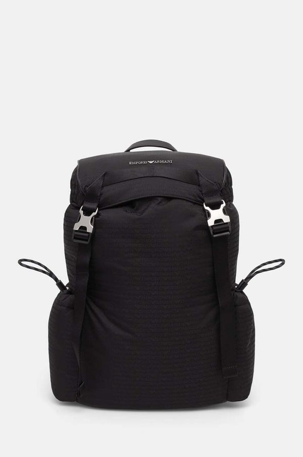 Emporio Armani Ruksak Emporio Armani za muškarce, boja: crna, veliki, bez uzorka, Y4O459 YQ76E