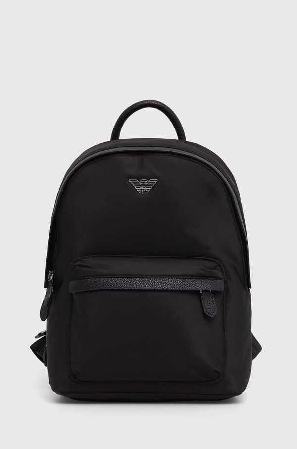 Emporio Armani Ruksak Emporio Armani za žene, boja: crna, mali, bez uzorka