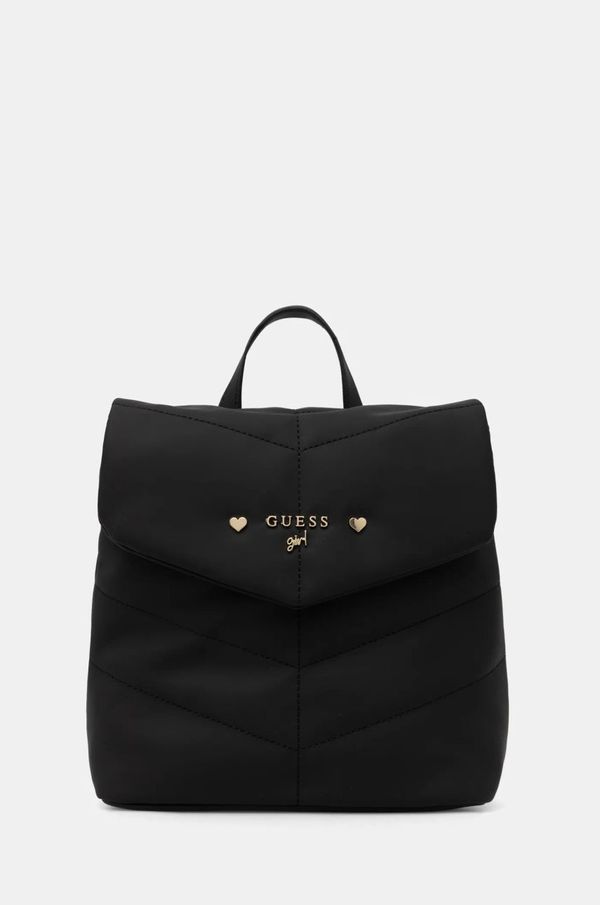 Guess Ruksak Guess Girl boja: crna, mali, bez uzorka, J5RZ33 WGVT0
