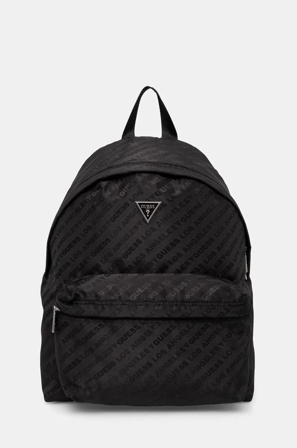 Guess Ruksak Guess VENEZIA za muškarce, boja: crna, veliki, s uzorkom, HMVEJG.P4206