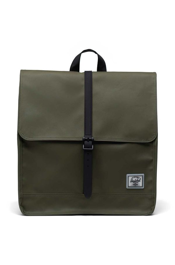 Herschel Ruksak Herschel City Backpack boja: zelena, veliki, bez uzorka