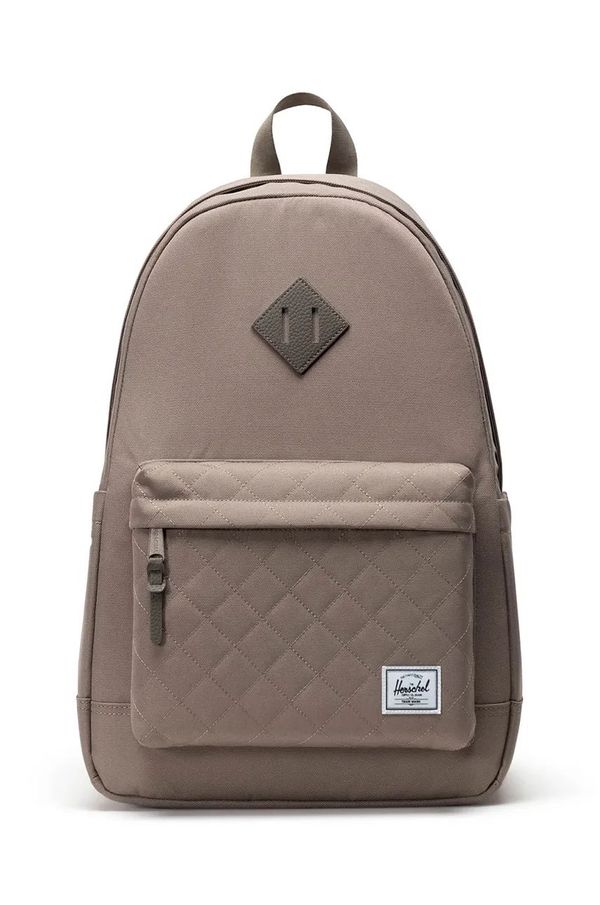 Herschel Ruksak Herschel Heritage Backpack boja: bež, veliki, bez uzorka, 11383-06500-OS