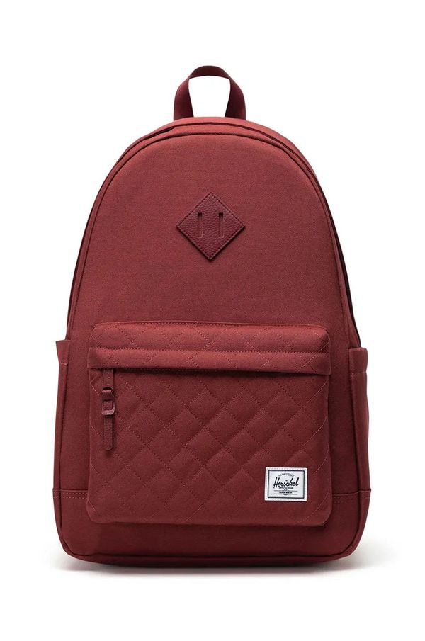 Herschel Ruksak Herschel Heritage Backpack boja: bordo, veliki, bez uzorka, 11383-06501-OS