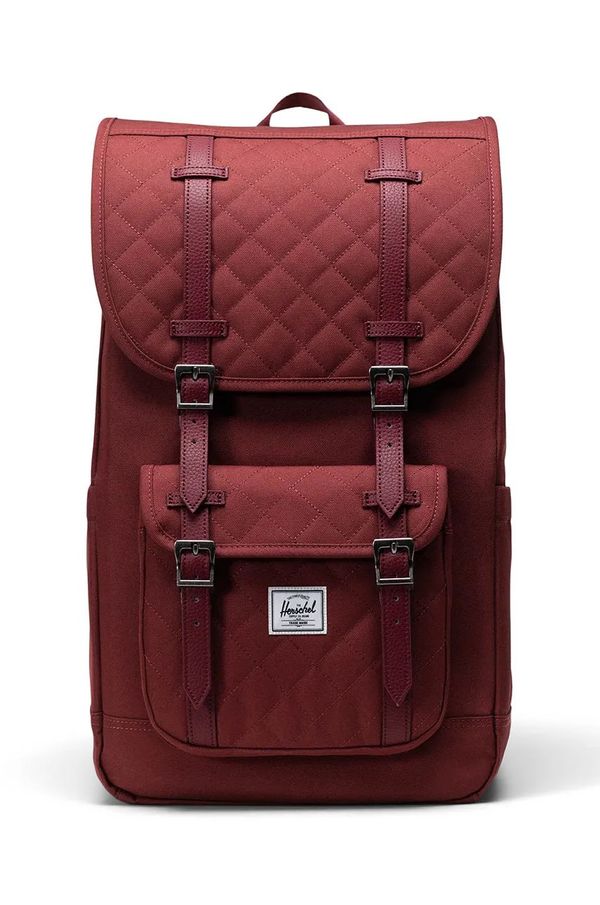 Herschel Ruksak Herschel Little America boja: bordo, veliki, bez uzorka, 11390-06501-OS