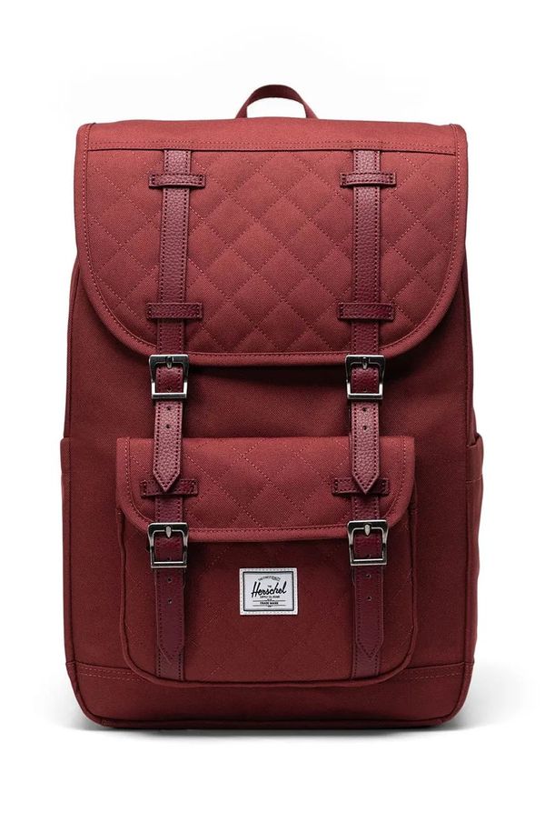 Herschel Ruksak Herschel Little America boja: bordo, veliki, bez uzorka, 11391-06501-OS