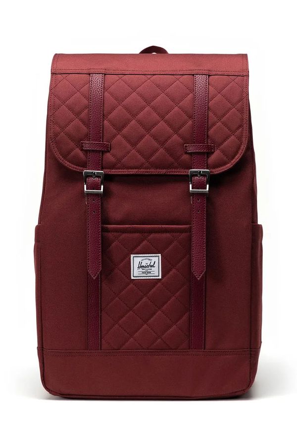 Herschel Ruksak Herschel Retreat Backpack boja: bordo, veliki, bez uzorka, 11397-06501-OS