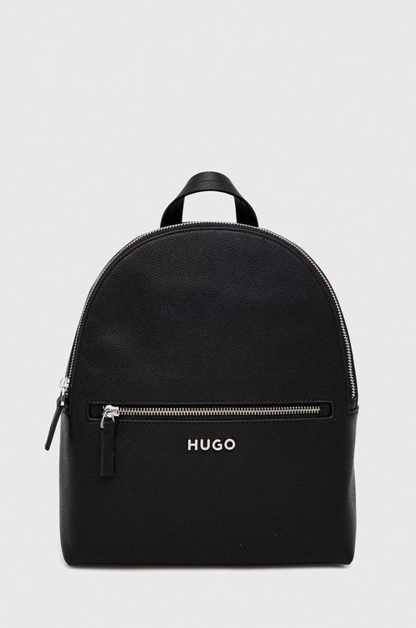 HUGO Ruksak HUGO za žene, boja: crna, mali, jednobojni model, 50486979