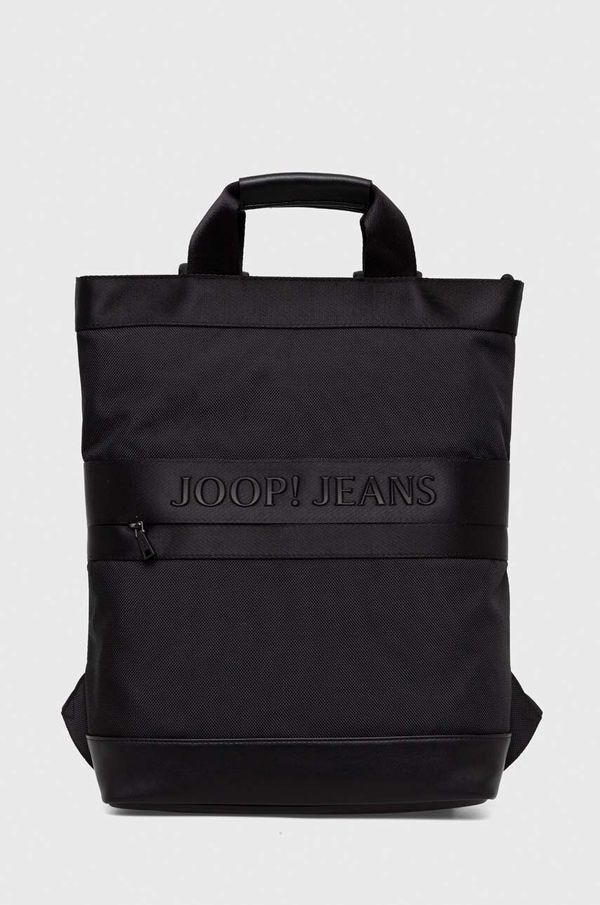 Joop! Ruksak Joop! za muškarce, boja: crna, veliki, s aplikacijom