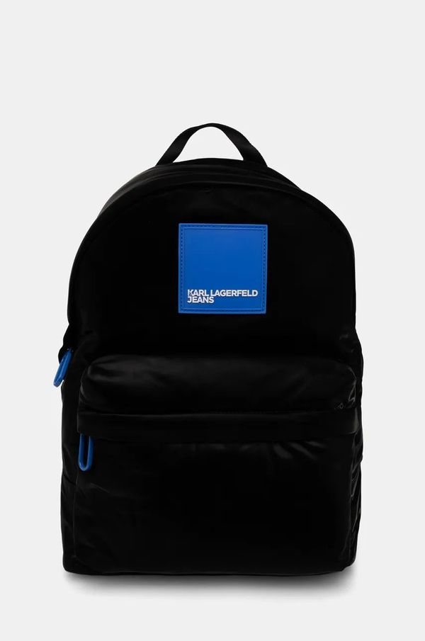 Karl Lagerfeld Jeans Ruksak Karl Lagerfeld Jeans boja: crna, veliki, s aplikacijom, 246D3001