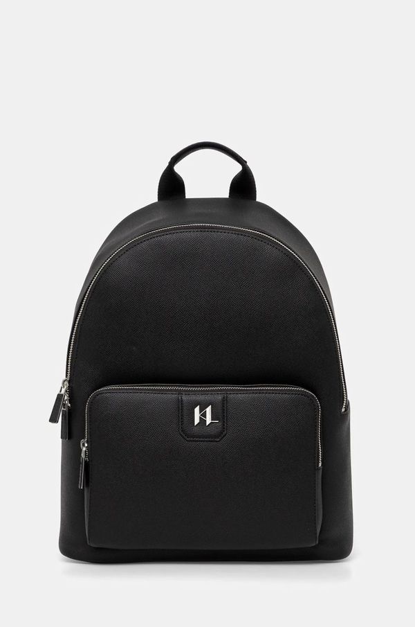 Karl Lagerfeld Ruksak Karl Lagerfeld K/MONOGRAM za muškarce, boja: crna, veliki, bez uzorka, A1M30096