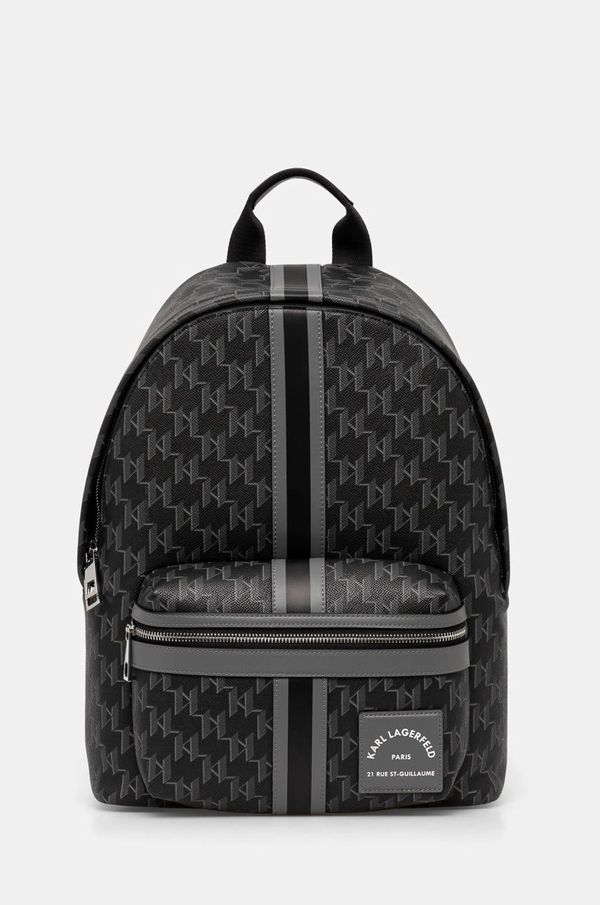 Karl Lagerfeld Ruksak Karl Lagerfeld za muškarce, boja: siva, veliki, s uzorkom, A1M30107
