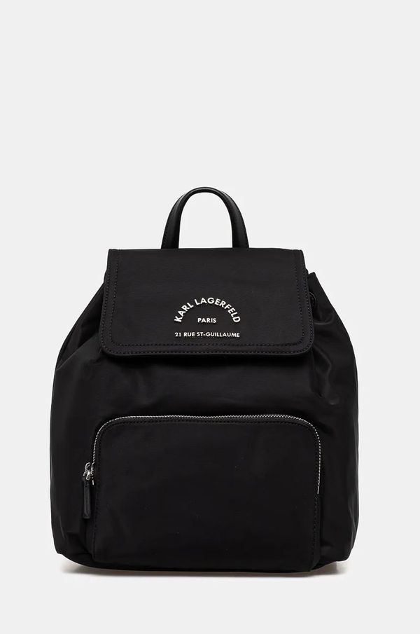 Karl Lagerfeld Ruksak Karl Lagerfeld za žene, boja: crna, mali, bez uzorka, 246W3057