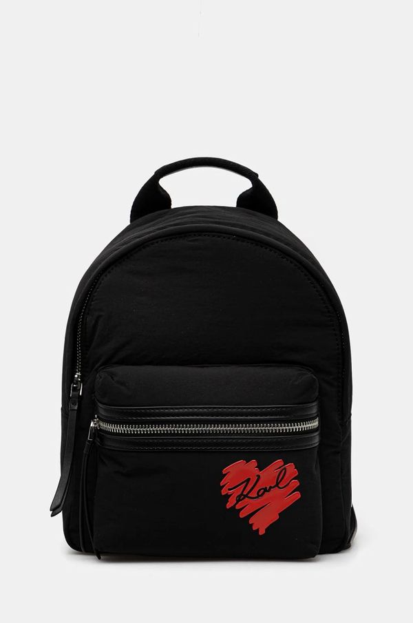 Karl Lagerfeld Ruksak Karl Lagerfeld za žene, boja: crna, mali, bez uzorka, A1W30425