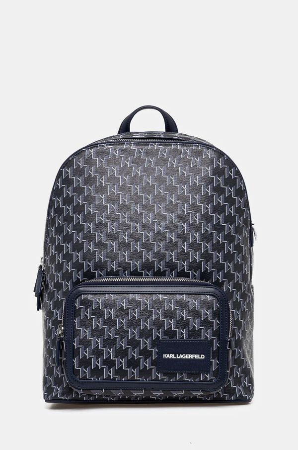 Karl Lagerfeld Ruksak Karl Lagerfeld za žene, boja: tamno plava, veliki, s uzorkom, A1W30188