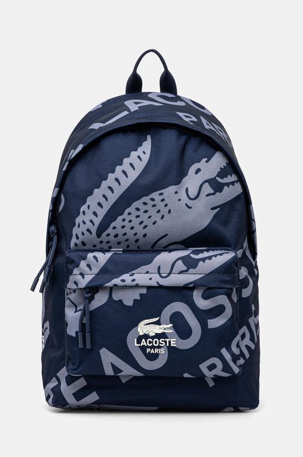 Lacoste Ruksak Lacoste boja: tamno plava, veliki, s uzorkom, NU4969NZ