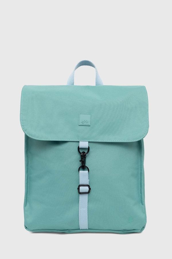 Lefrik Ruksak Lefrik HANDY MINI STRIPES boja: tirkizna, veliki, bez uzorka